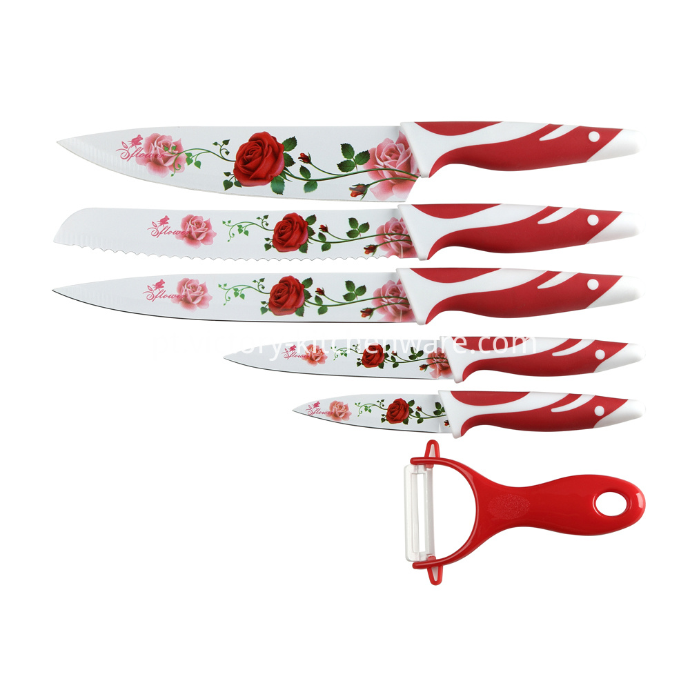 faca de cozinha com lâmina revestida kitchen knife with coated blade